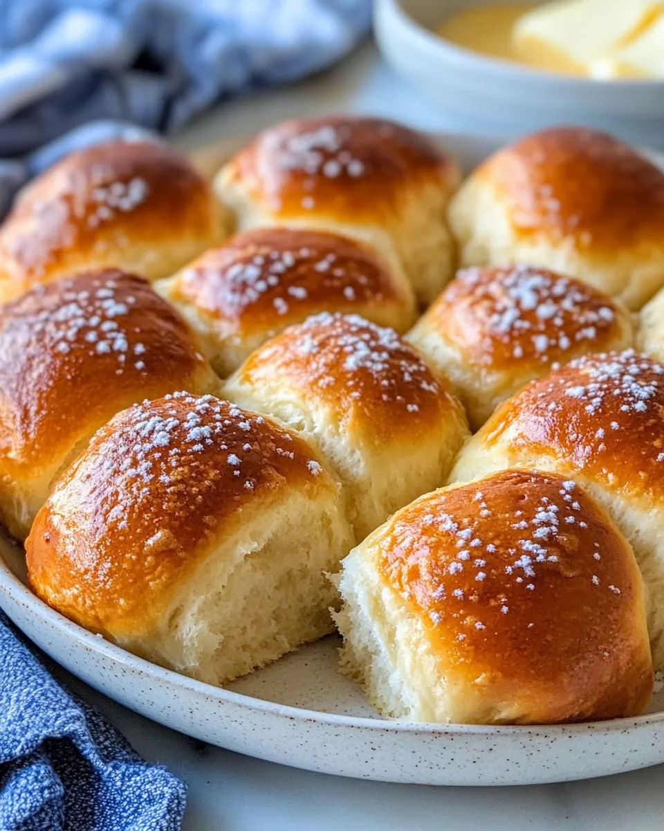 Classic Dinner Rolls with Butter image