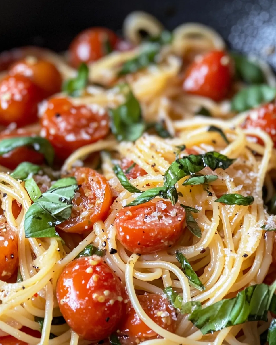 Homemade Easy 3-Ingredient Tomato Basil Pasta recipe photo