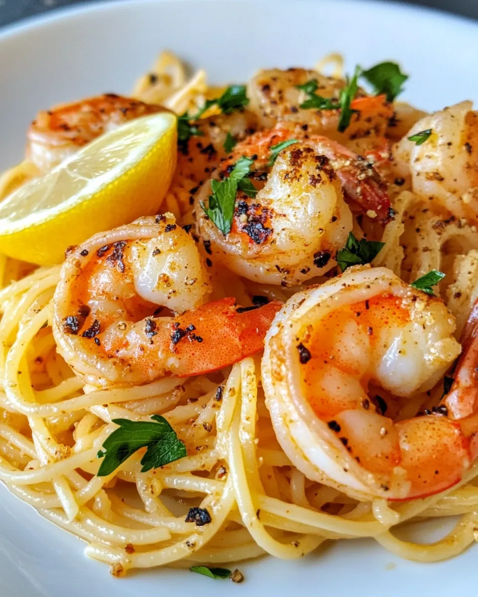 Classic Easy Lemon Butter Shrimp Pasta image