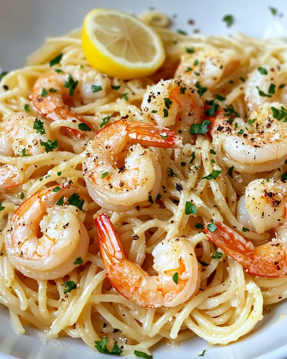 Delicious Easy Lemon Butter Shrimp Pasta recipe photo