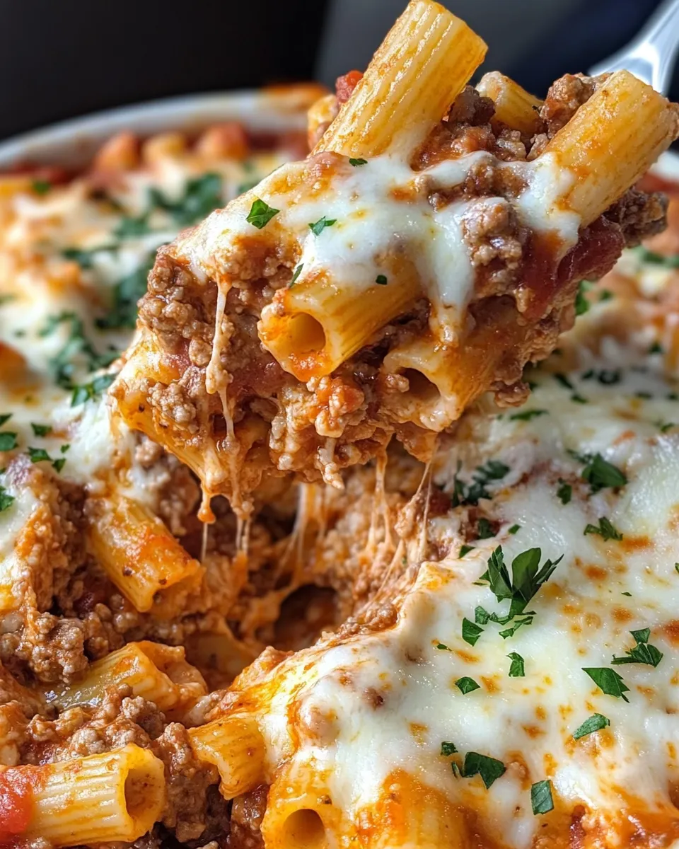 Homemade Four Cheese Baked Ziti photo