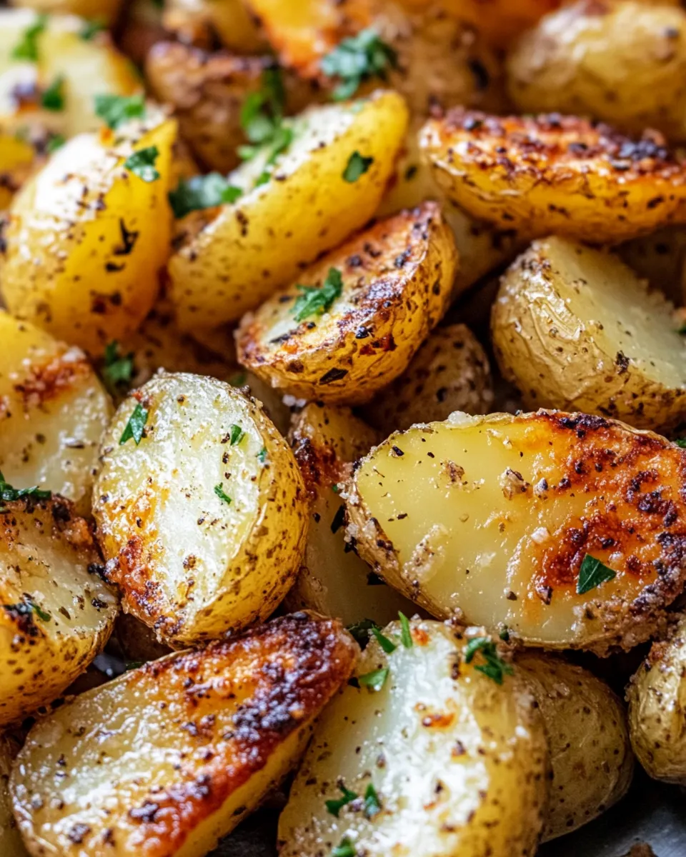 Classic Garlic Butter Roasted Potatoes dish photo