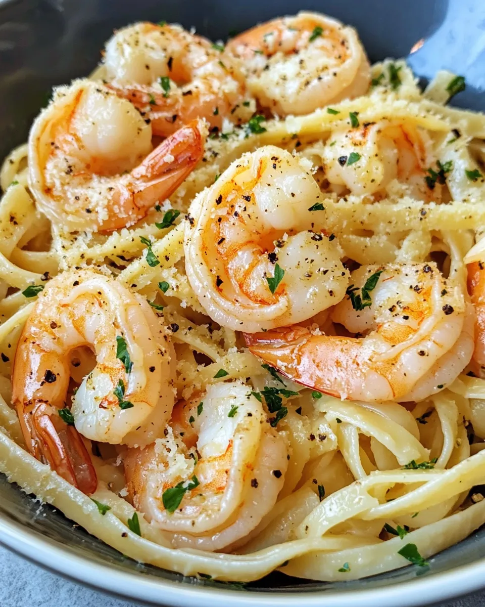 Easy Garlic Butter Shrimp Linguine recipe photo