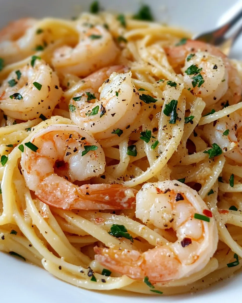 Delicious Garlic Butter Shrimp Linguine dish photo