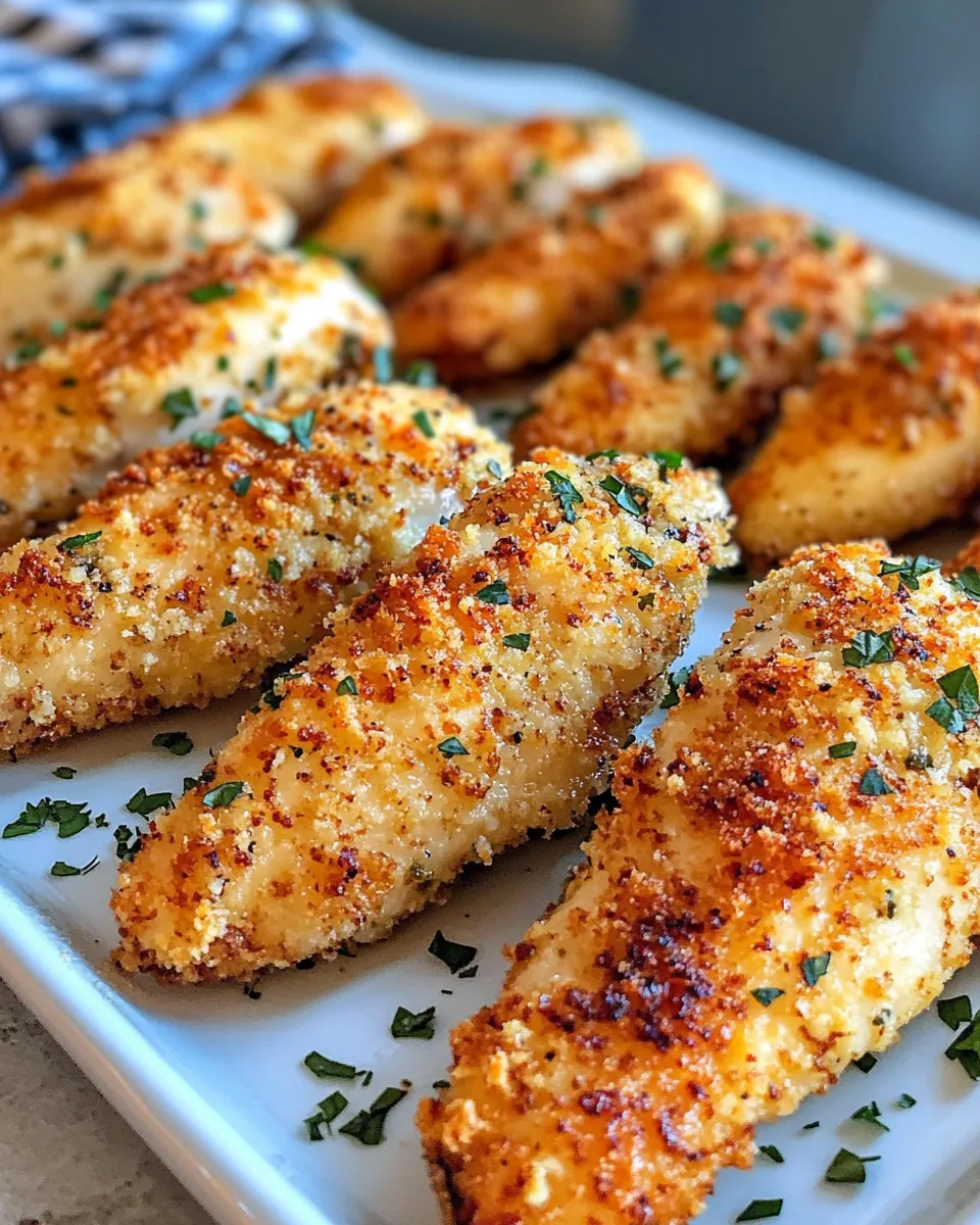 Delicious Garlic Parmesan Chicken Tenders dish photo