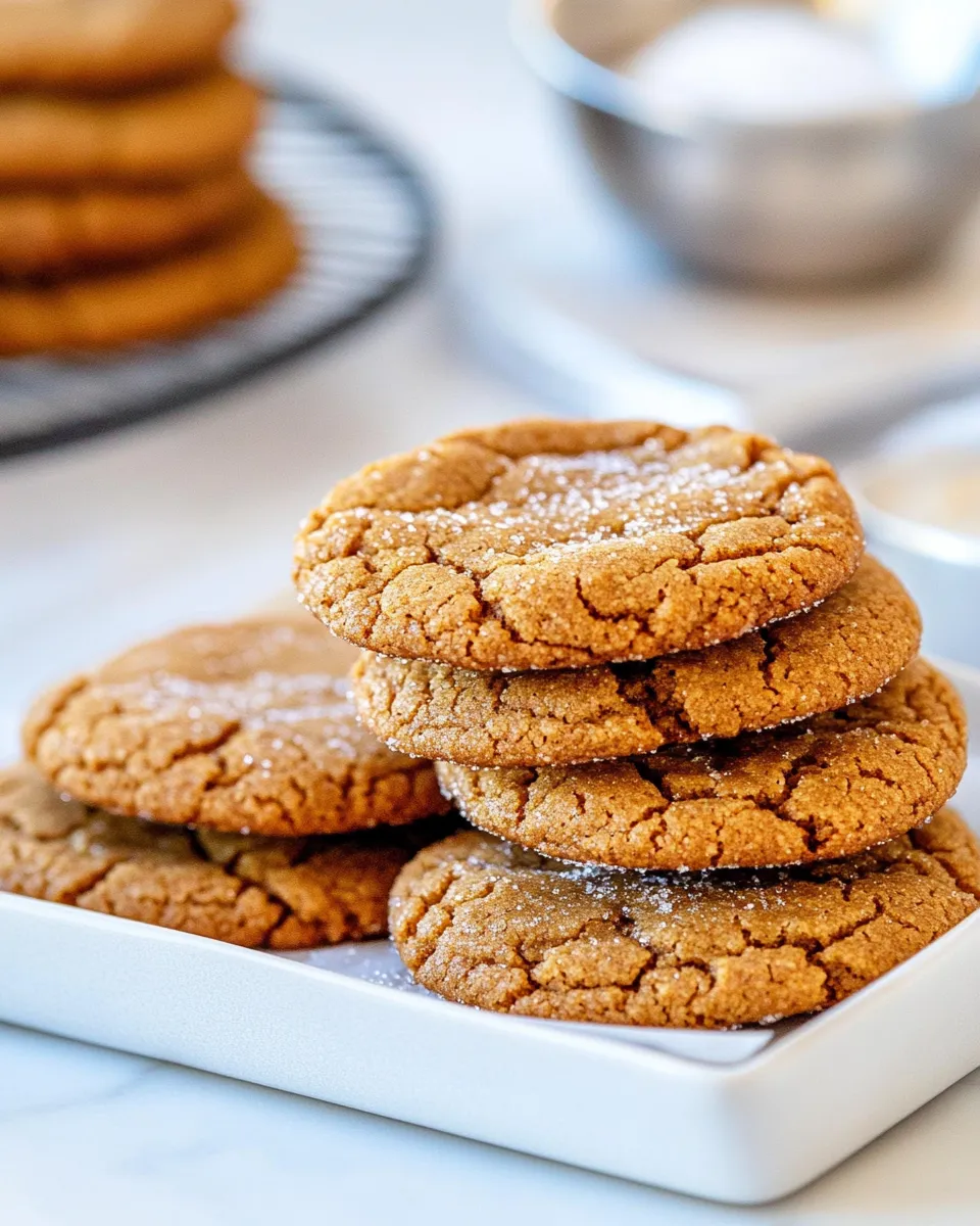 Homemade Ginger Molasses Cookies recipe photo