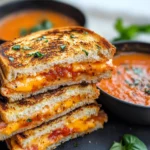 Homemade Grilled Cheese Tomato Soup recipe photo