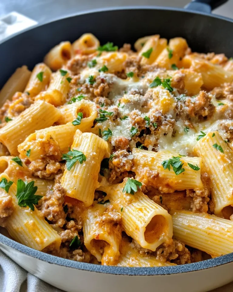Homemade Ground Beef Creamy Shells Pasta photo
