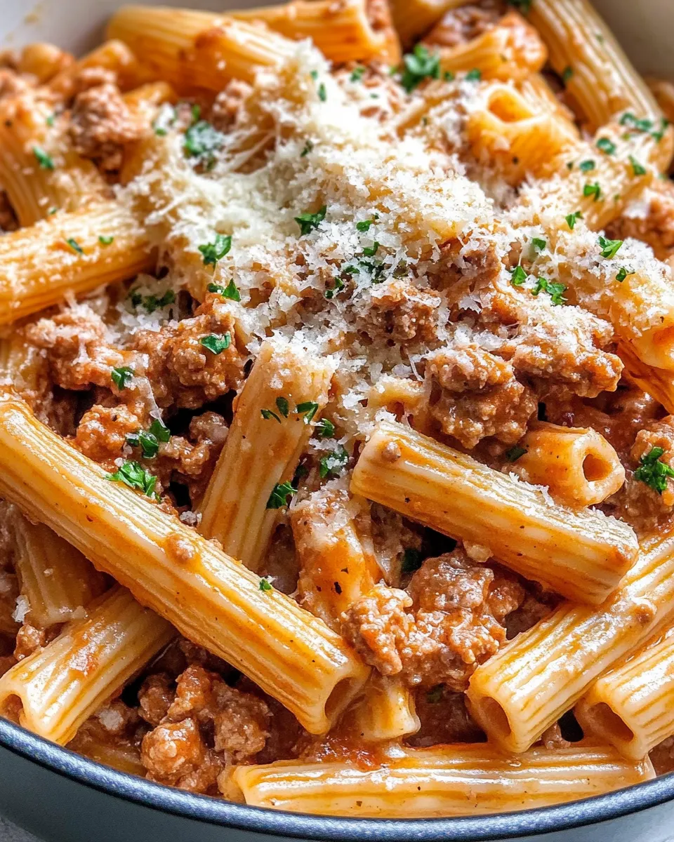 Classic High Protein Creamy Beef Pasta image