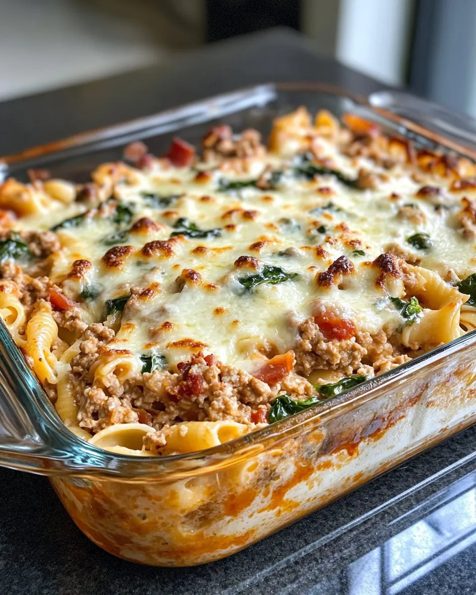 Delicious Italian Wedding Soup Pasta Bake picture
