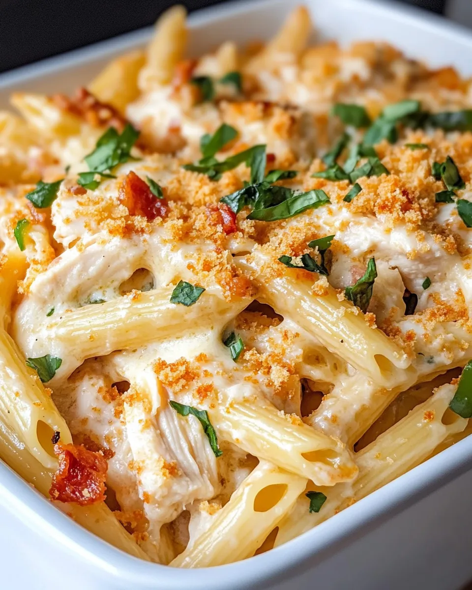 Delicious JalapeÃ±o Popper Pasta Bake photo