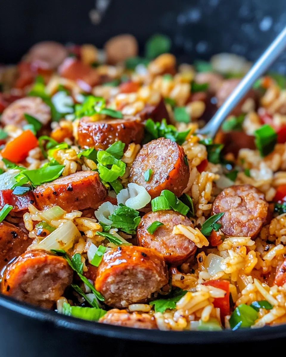 Easy Jambalaya with Chicken Sausage food shot