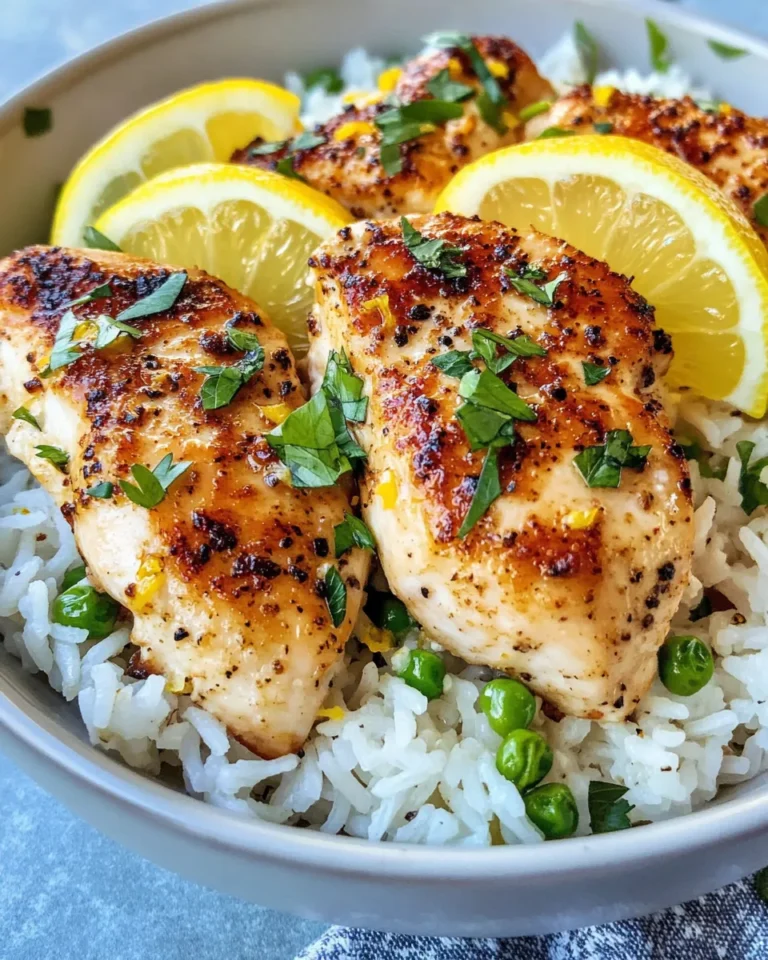 Homemade Lemon Garlic Chicken Rice Crockpot recipe photo