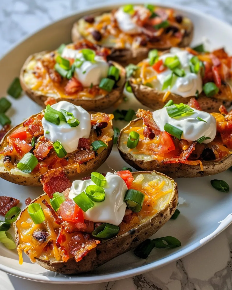Classic Loaded Nacho Potato Skins image