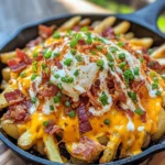 Homemade Loaded Skillet Cheese Fries photo