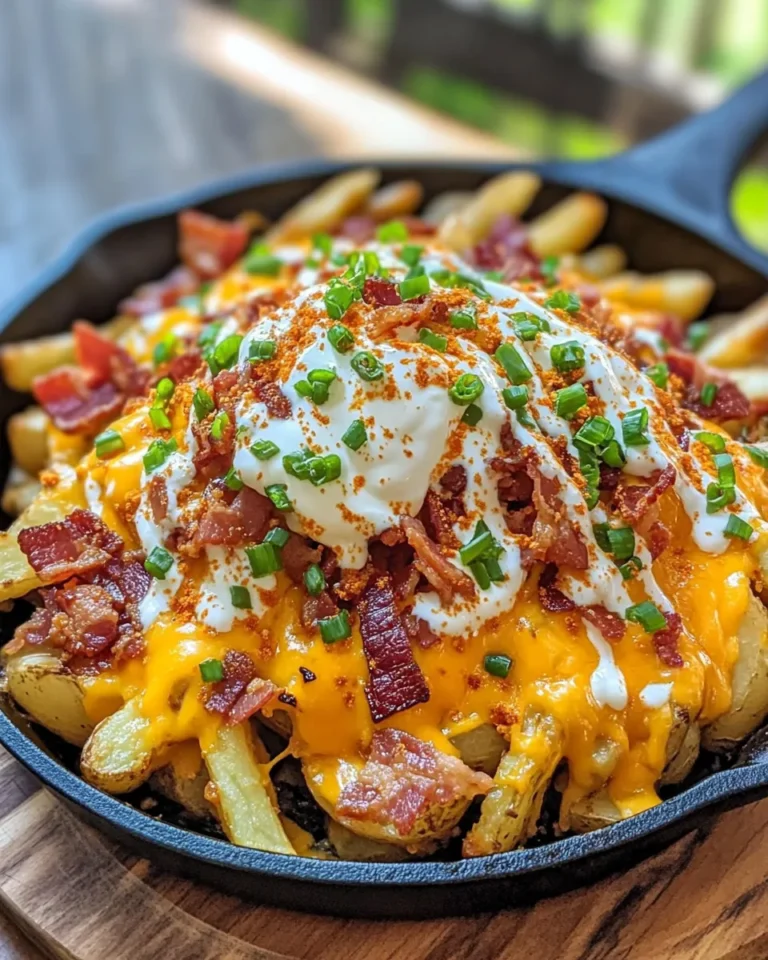 Homemade Loaded Skillet Cheese Fries photo