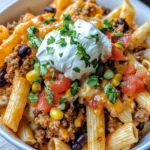 Homemade Loaded Taco Pasta Bake recipe photo
