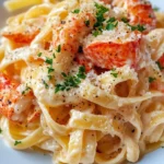Homemade Lobster Alfredo Fettuccine photo