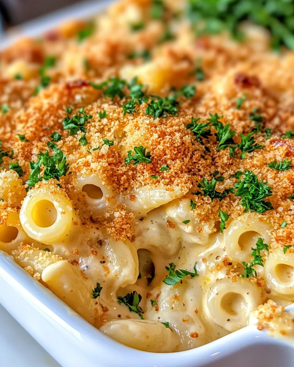 Delicious Mac and Cheese Style Pasta Bake plate image