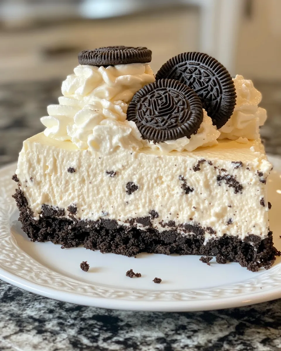 Easy No-Bake Oreo Cheesecake recipe photo