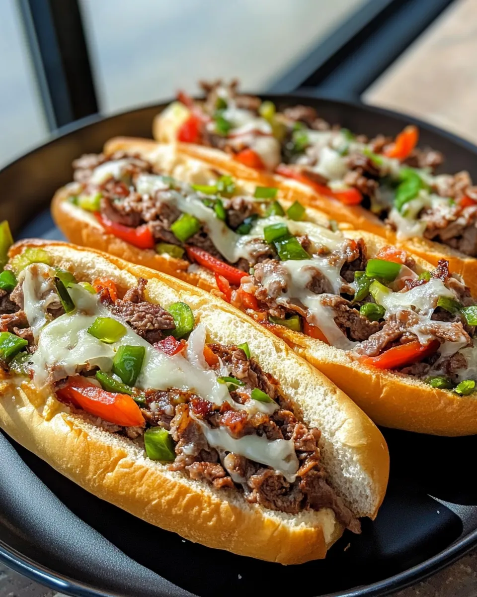 Classic Philly Cheesesteak Sandwiches image