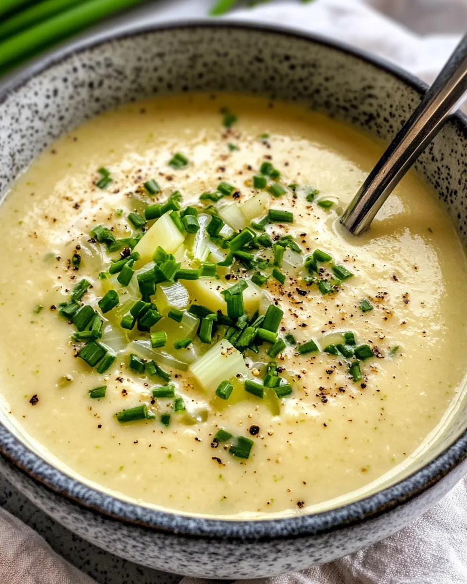 Classic Potato Leek Soup dish photo
