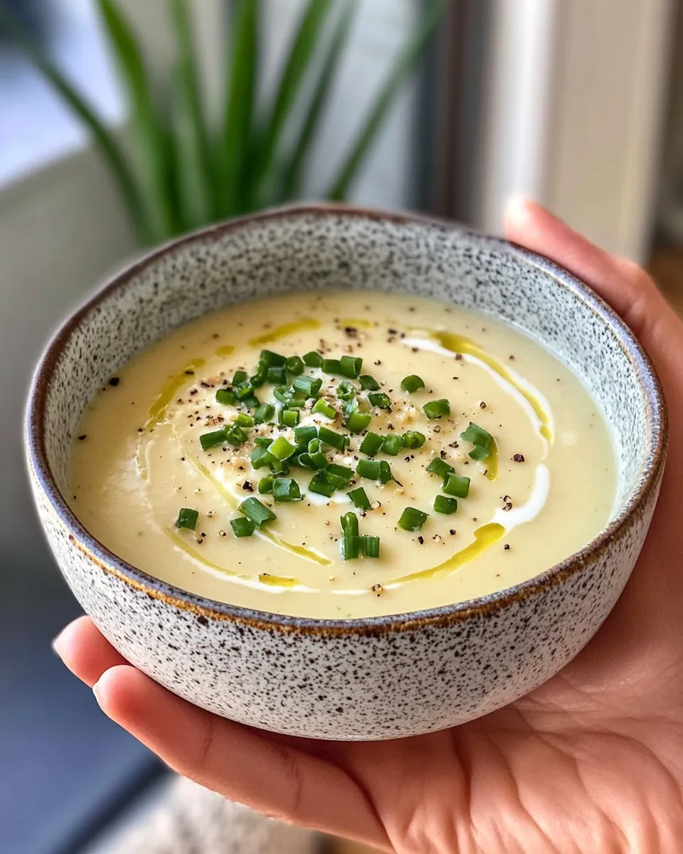 Easy Potato Leek Soup food shot