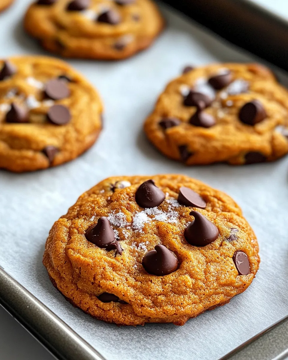 Classic Pumpkin Chocolate Chip Cookies image