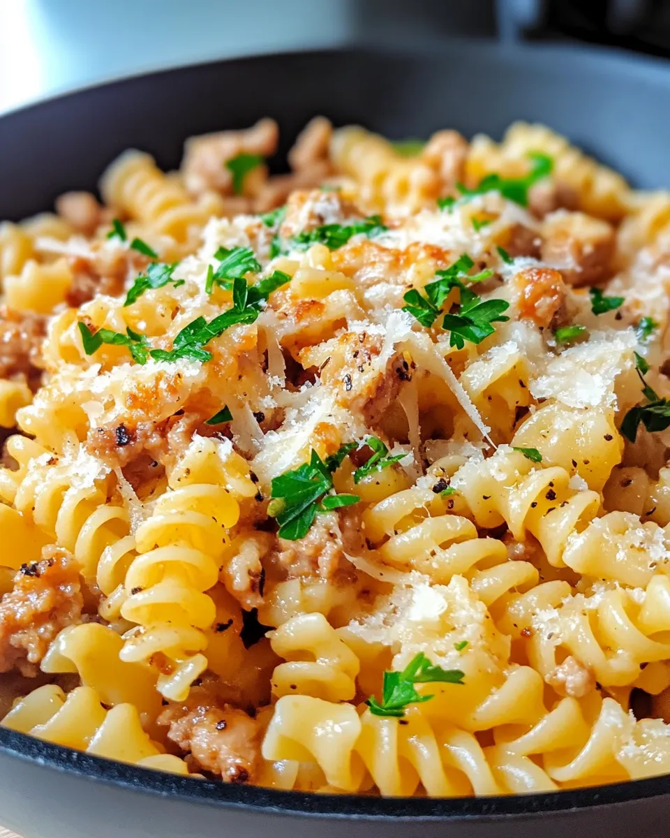 Easy Reuben Sandwich Inspired Pasta recipe image