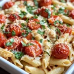 Homemade Roasted Tomato Basil Pasta Bake recipe photo