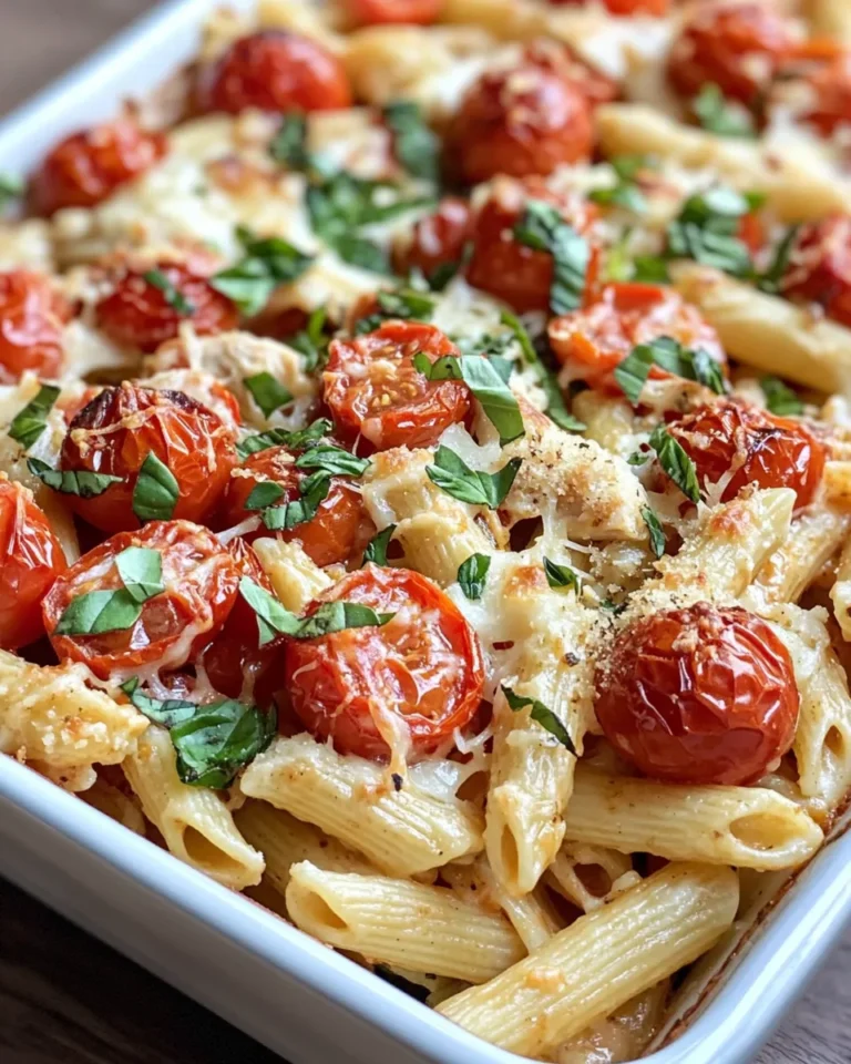 Homemade Roasted Tomato Basil Pasta Bake recipe photo