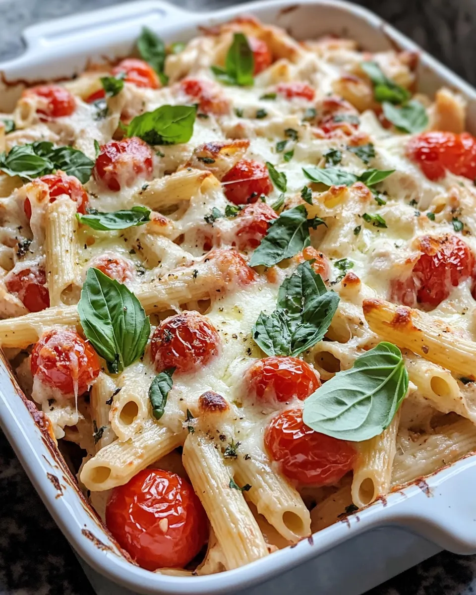Delicious Roasted Tomato Basil Pasta Bake picture
