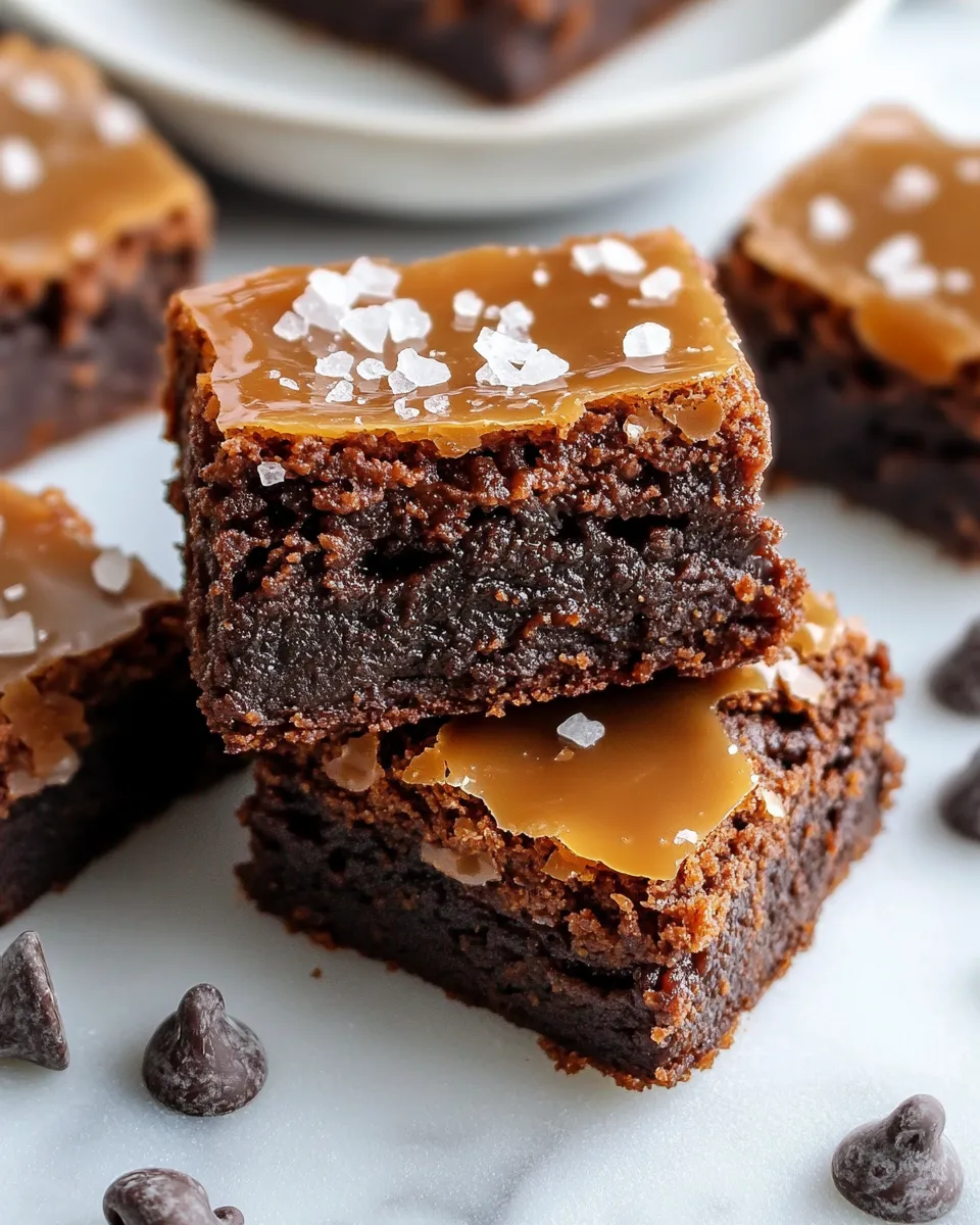 Easy Salted Caramel Brownies recipe photo