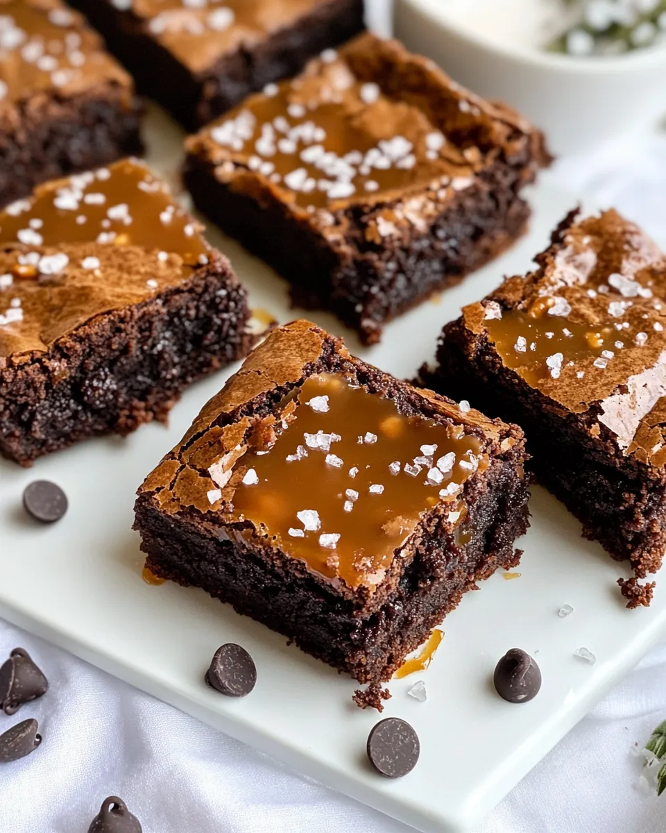 Delicious Salted Caramel Brownies dish photo