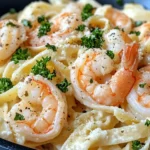Homemade Shrimp Alfredo Fettuccine recipe photo