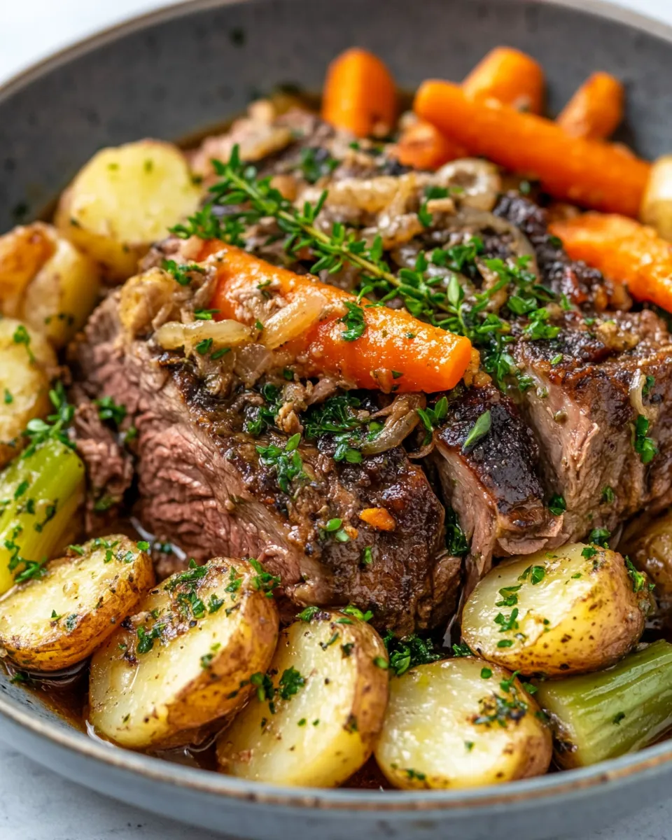 Easy Slow Cooker Pot Roast dish photo