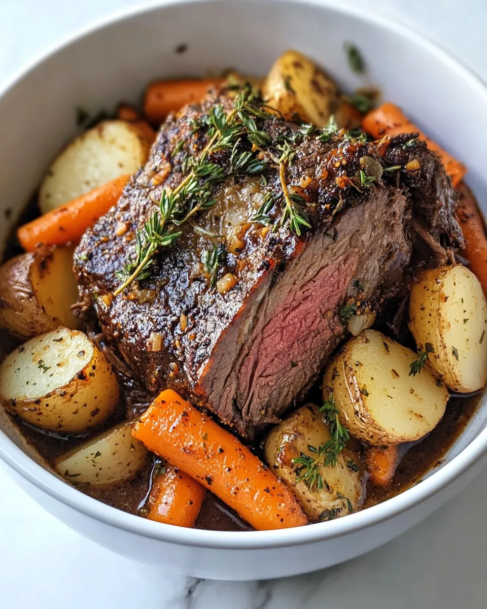 Delicious Slow Cooker Pot Roast food shot