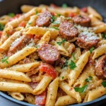 Homemade Spicy Cajun Andouille Sausage Pasta recipe photo