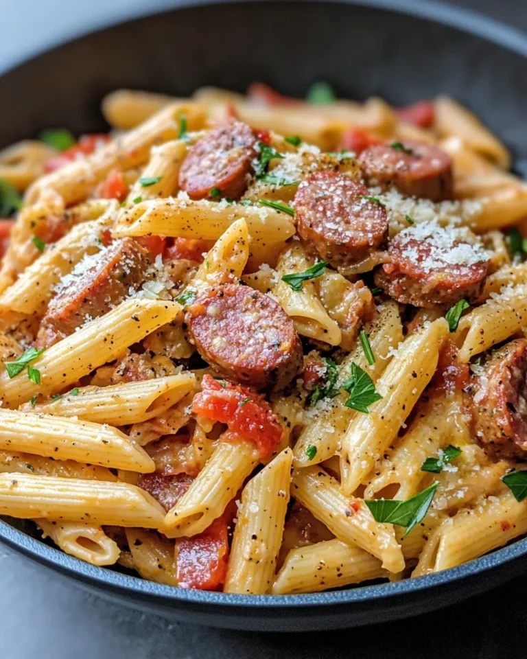 Homemade Spicy Cajun Andouille Sausage Pasta recipe photo