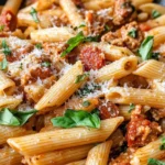 Homemade Spicy Chorizo Tomato Pasta recipe photo
