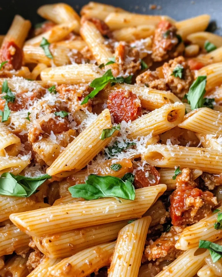 Homemade Spicy Chorizo Tomato Pasta recipe photo