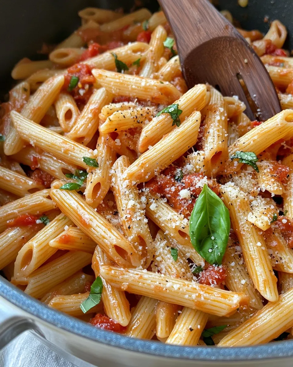 Homemade Spicy One Pot Arrabbiata Pasta recipe photo