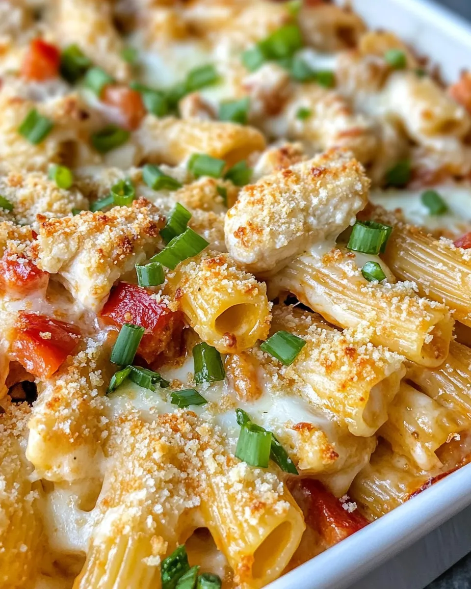 Homemade Spicy Sriracha Cream Cheese Pasta Bake photo