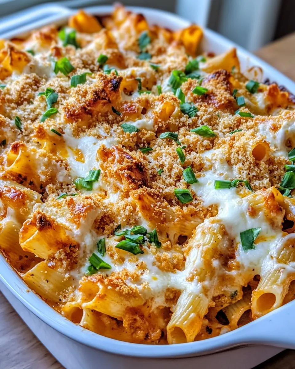 Classic Spicy Sriracha Cream Cheese Pasta Bake image