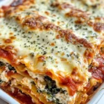 Homemade Spinach Ricotta Lasagna Bake photo