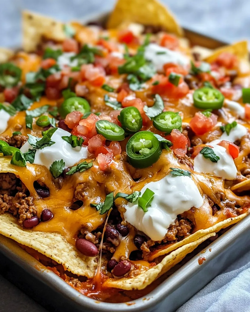 Homemade Stadium Chili Cheese Nachos photo