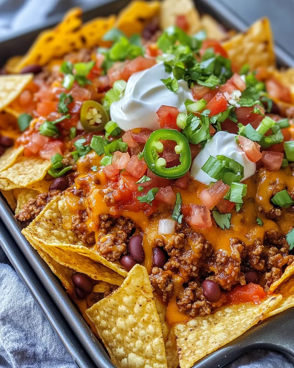 Easy Stadium Chili Cheese Nachos recipe photo