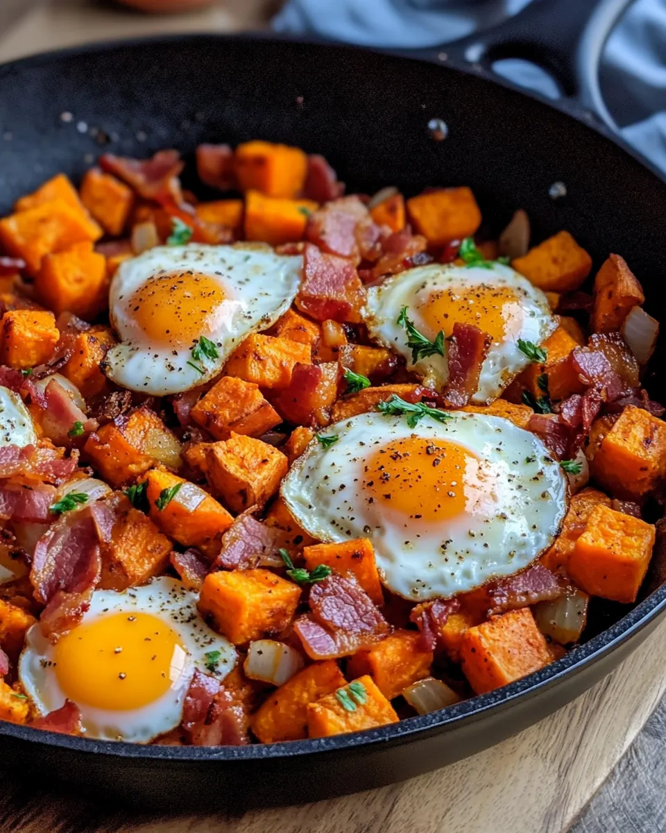 Easy Sweet Potato Breakfast Hash food shot