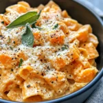 Homemade Sweet Potato Creamy Sage Pasta photo