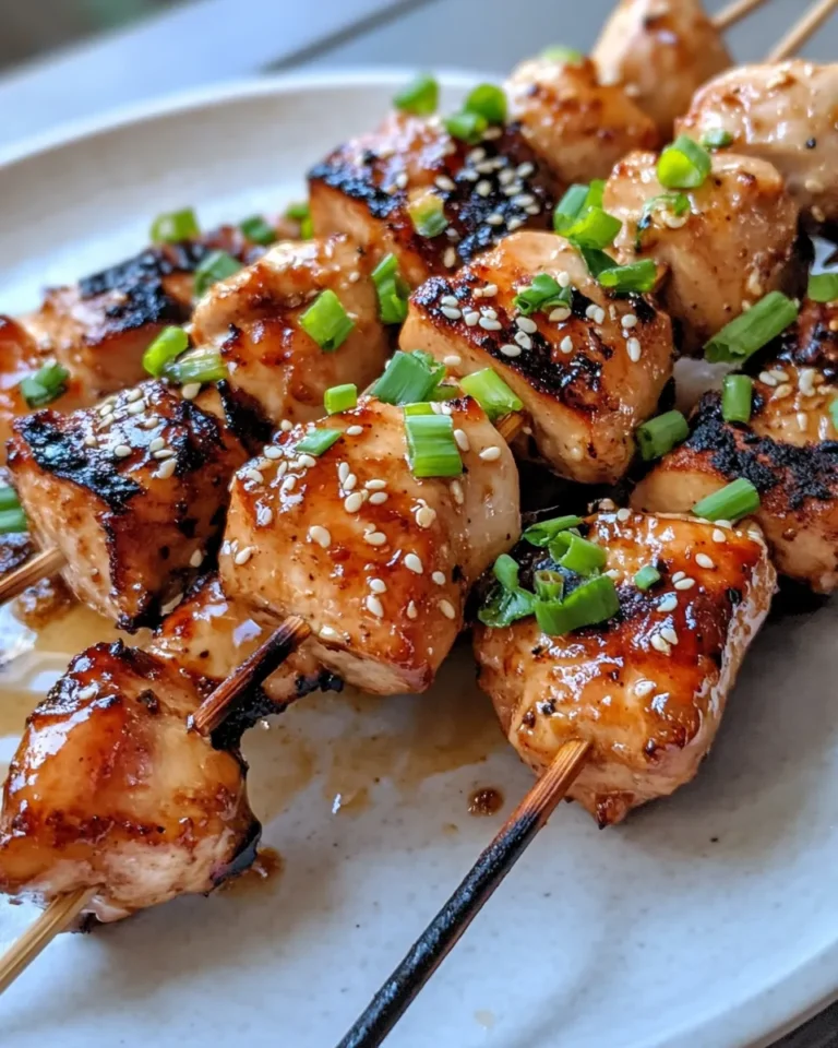 Homemade Teriyaki Chicken Skewers photo